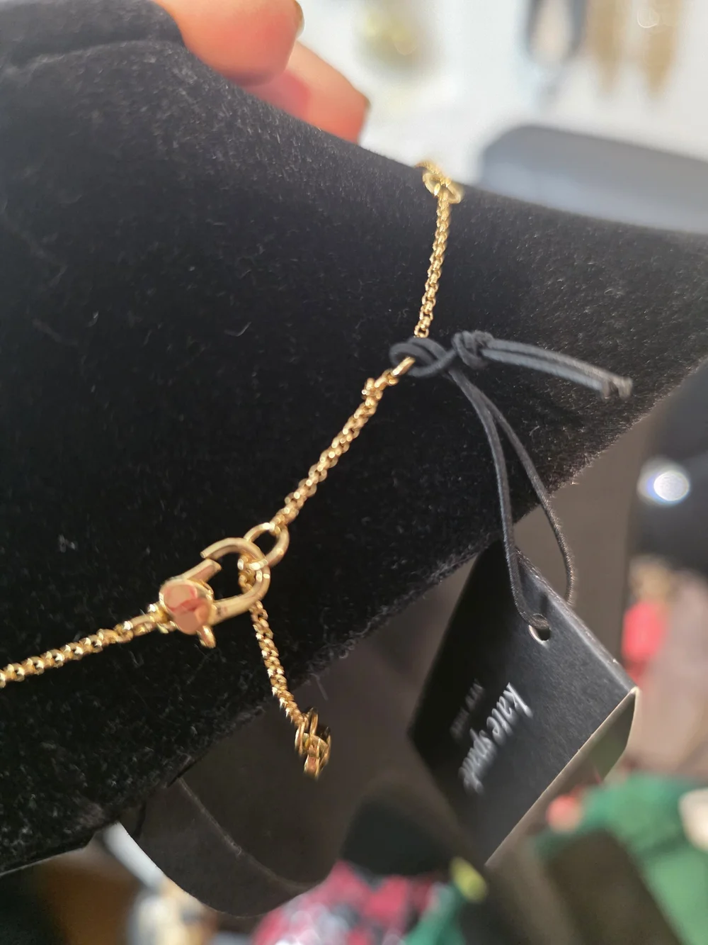 New kate spade Gold Knot Pendant Necklace